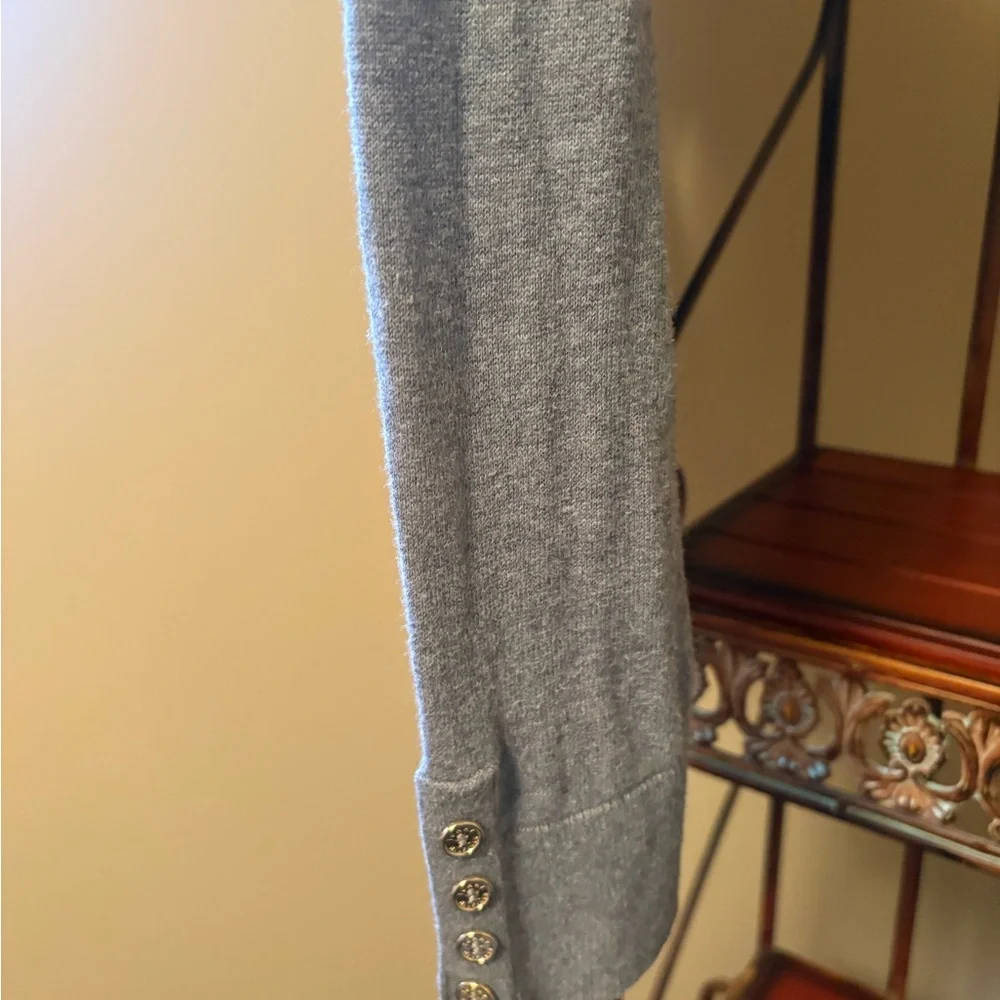 Tommy Hilfiger Gray and Red Striped Turtleneck Sweater - Picture 7 of 10